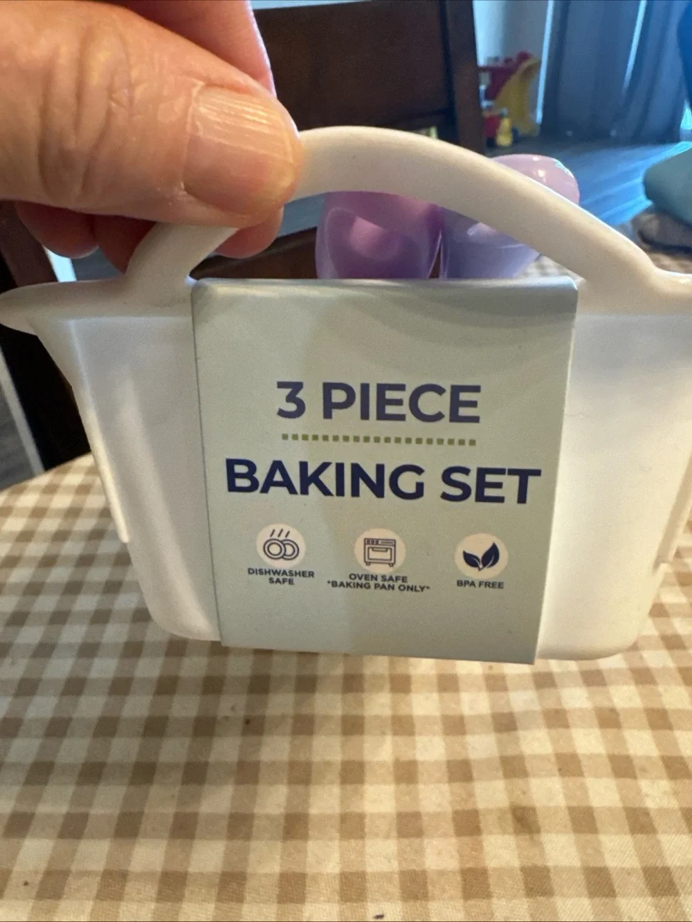 Purple  Silicone Whisk and Spatula Set